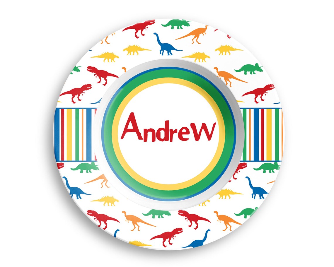 Kids Personalized Plate Set Personalized Dinnerware Set Etsy