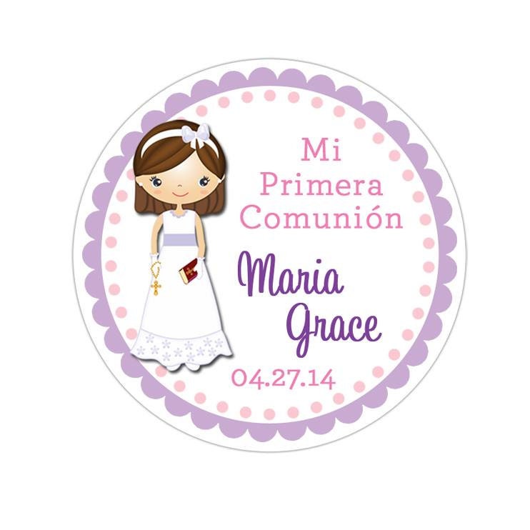 Mi Primera Comunión Pegatinas Mi Primera Comunión Pegatinas Etsy España