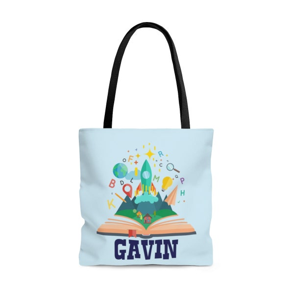 Library Book Bag Etsy