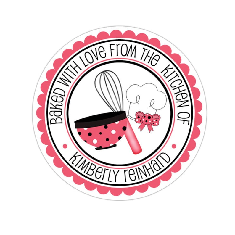 Kitchen Stickers Baking Stickers Personalized Kitchen Etsy