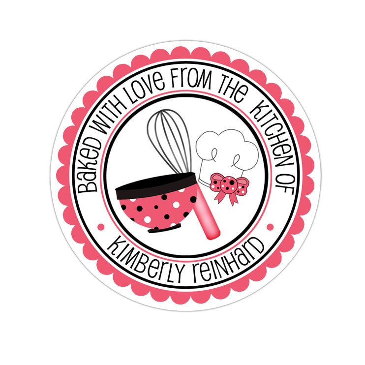 Kitchen Stickers Baking Stickers Personalized Kitchen Etsy