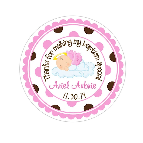 Baptism Stickers Personalized Christening Stickers - Etsy