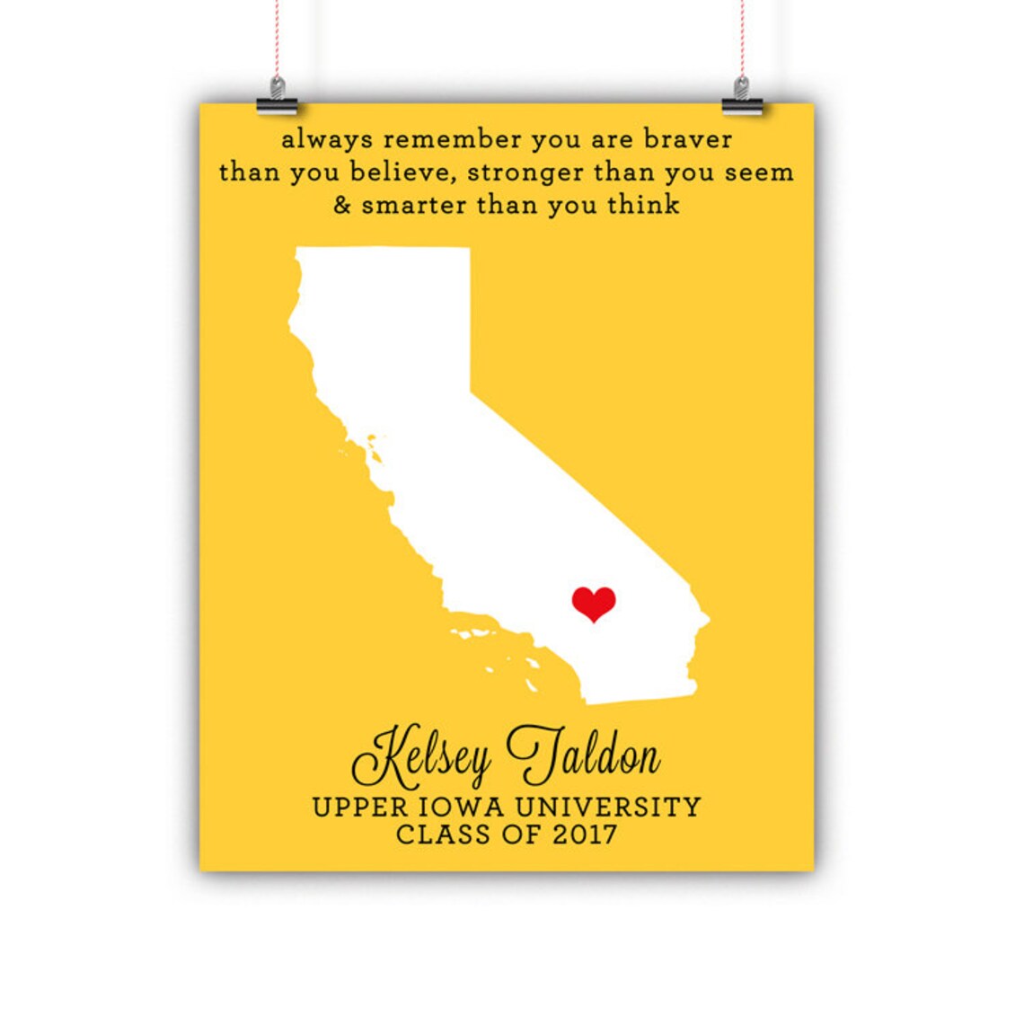 Personalized Graduation Wall Art College Graduation Art Etsy