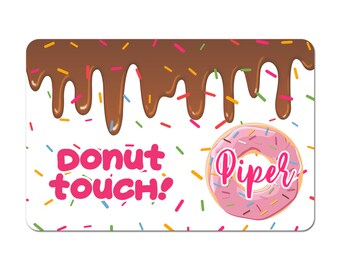 Personalized Pet Food Placemat, Pet Food Mat, Pet Bowl Mat, Dog Placemat, Cat Placemat - Donut