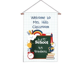 Personalized Classroom Flag, Teacher Flag, Custom Teacher Flag, Classroom Decor, Custom Teacher Sign, Classroom Sign
