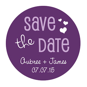 Save the Date Stickers, Save the Date Wedding Stickers, Personalized Wedding Stickers