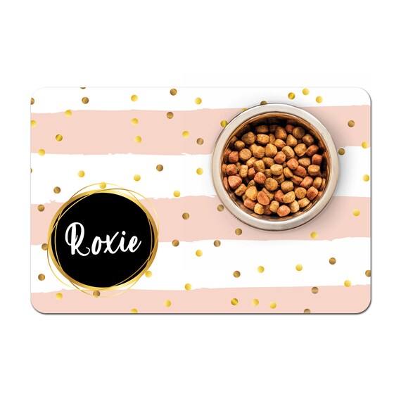 Personalzed Pet Bowl Mat, Pet Bowl Mats, Pet Food Mat, Pet Mat, Pet