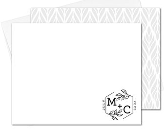 Wedding Personalized Stationery, Couples Personalized Stationary Set, Wedding Thank You, Personalized Notecards, Thank You Note Cards