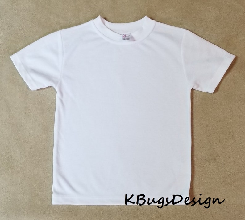 Toddler and baby wholesale 100 polyester shirts, Blank short sleeve