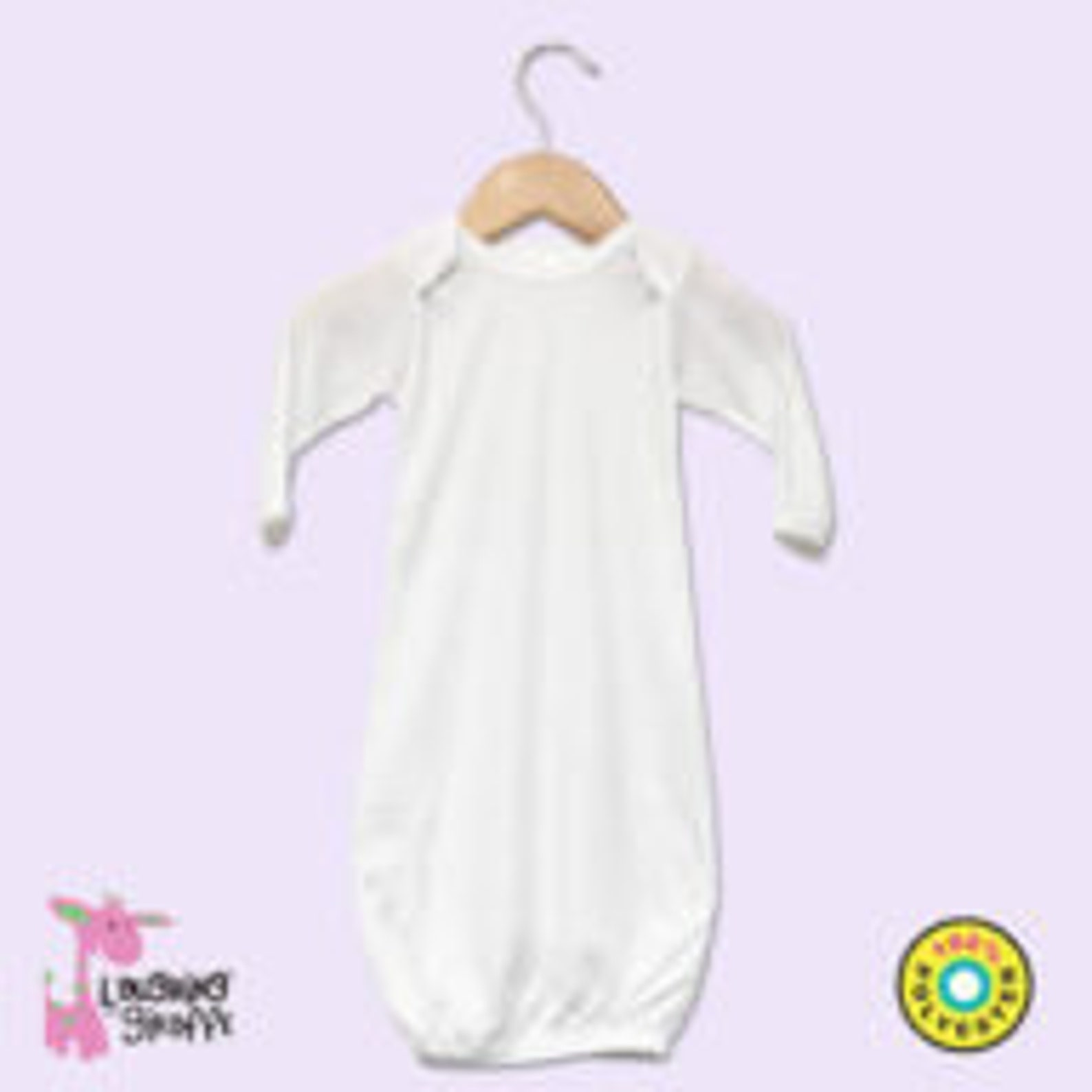 100 White Blank Baby Sleeper Gowns and Hats Polyester Etsy