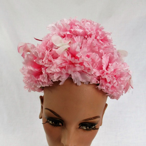 Vintage Millinery Flower Lot Hat Dangling NG3 Beige Tan Vintage Millinery Flower Lot Hat Dangling NG3 Beige Tan