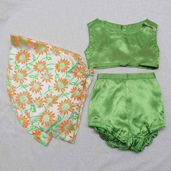 Girls Back to School Outfit Girls Vintage Summer Outfit Two-piece Set