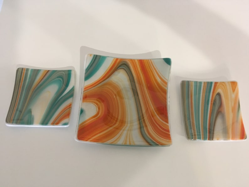 Fused Glass Plate Set
