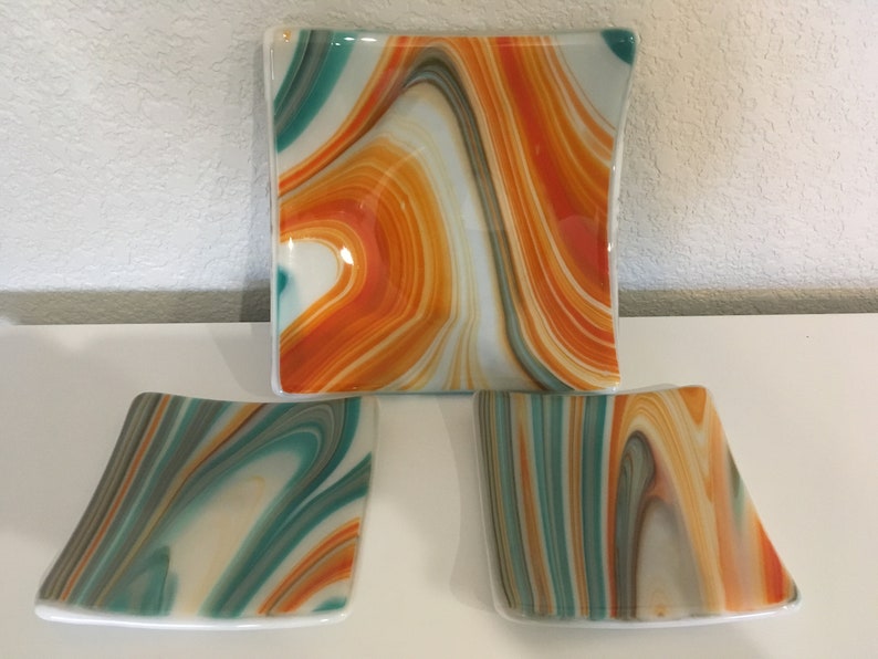 Fused Glass Plate Set