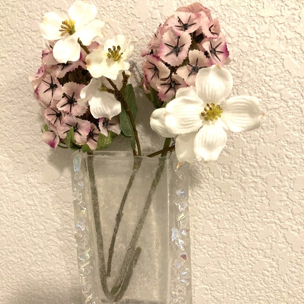 Glass Wall Vase Etsy