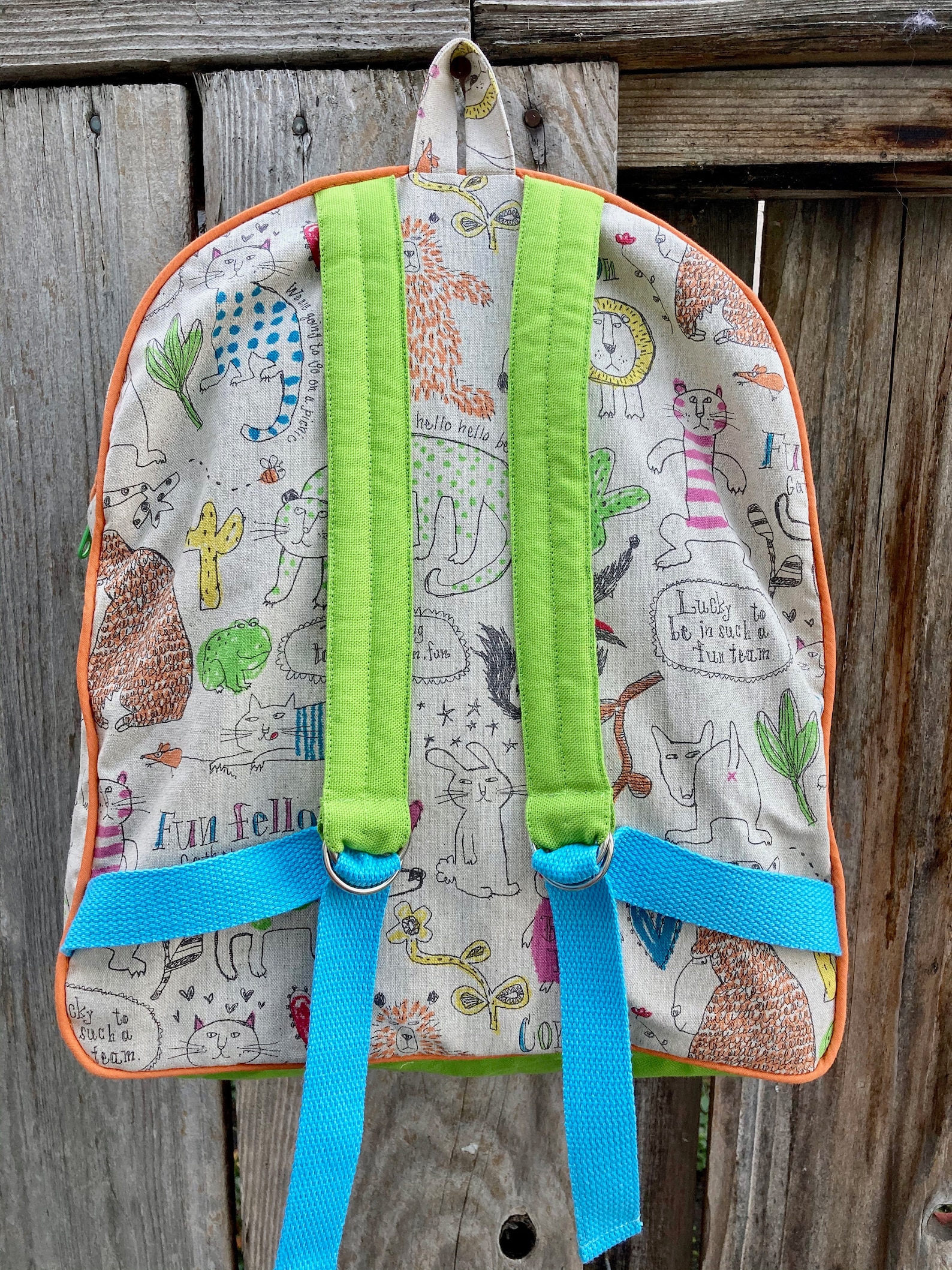 Kindergarten Backpack Children's Backpack Animals Etsy