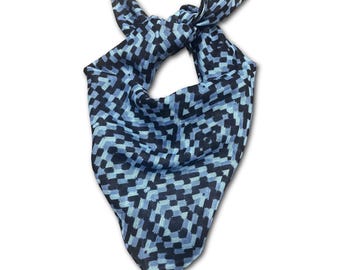 Blue Morpho Butterfly Scarf | Microscopic Art, Bandana, Hair Scarf