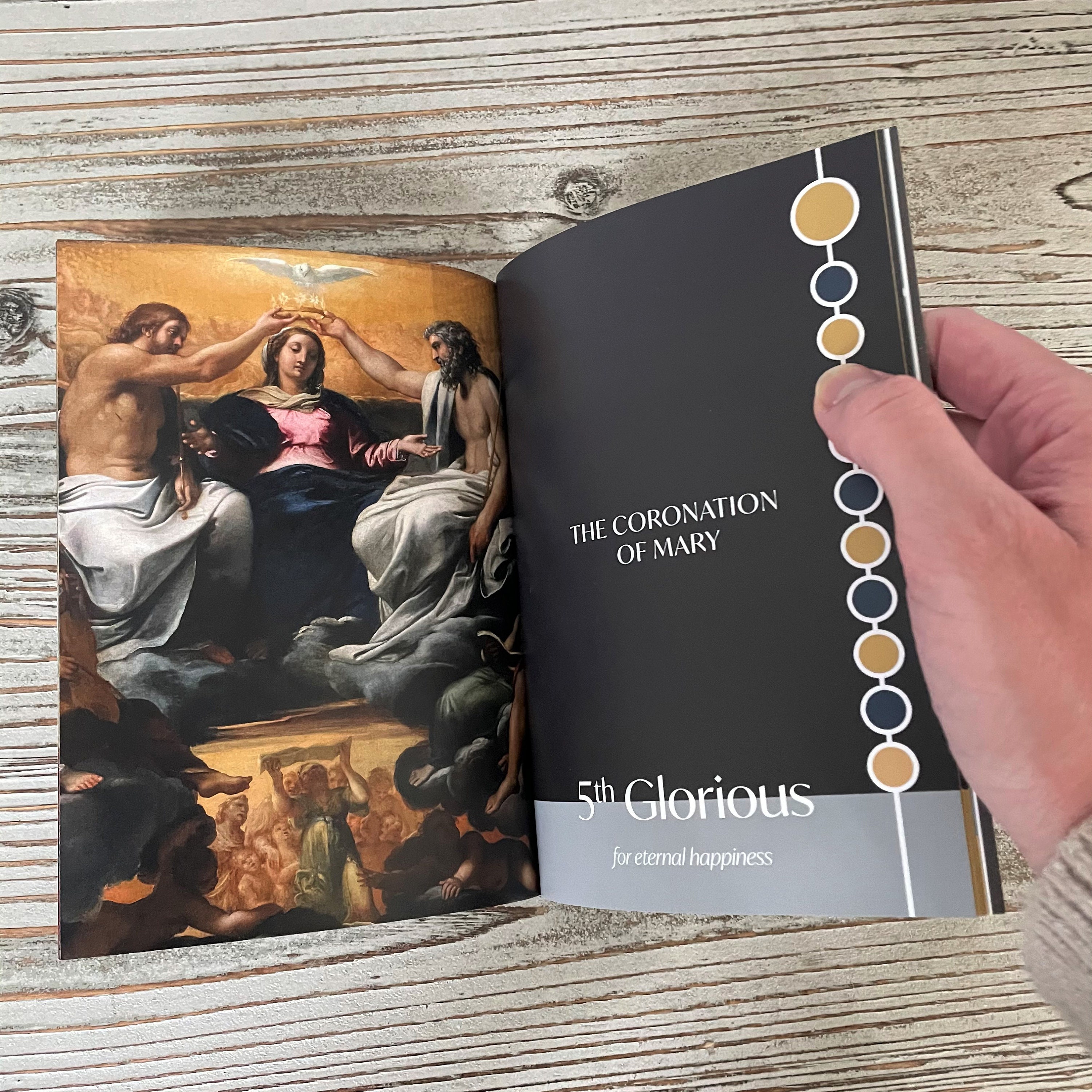 A Painted Rosary A Rosary Book / Catholic Prayer Book | Etsy