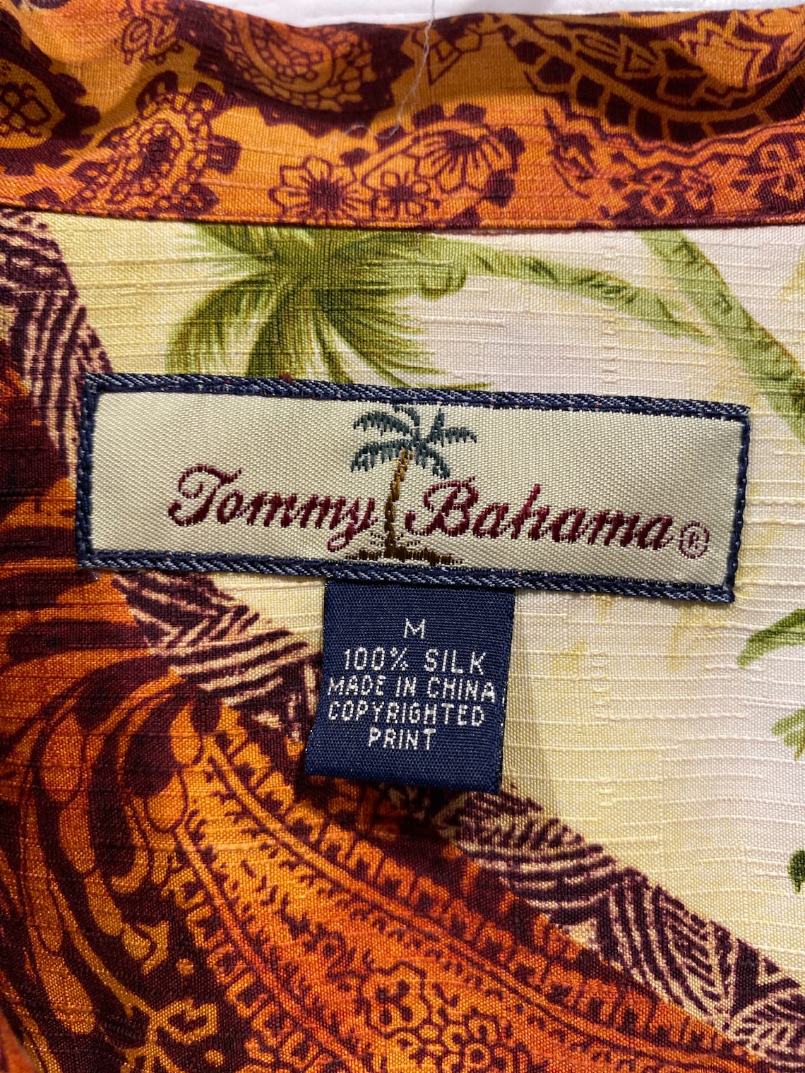 Vintage Tommy Bahama Sz Medium Coconut Palm Iconic Copyrighted | Etsy