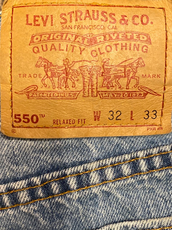 550 Jeans Men's 32x33 Blue Denim 