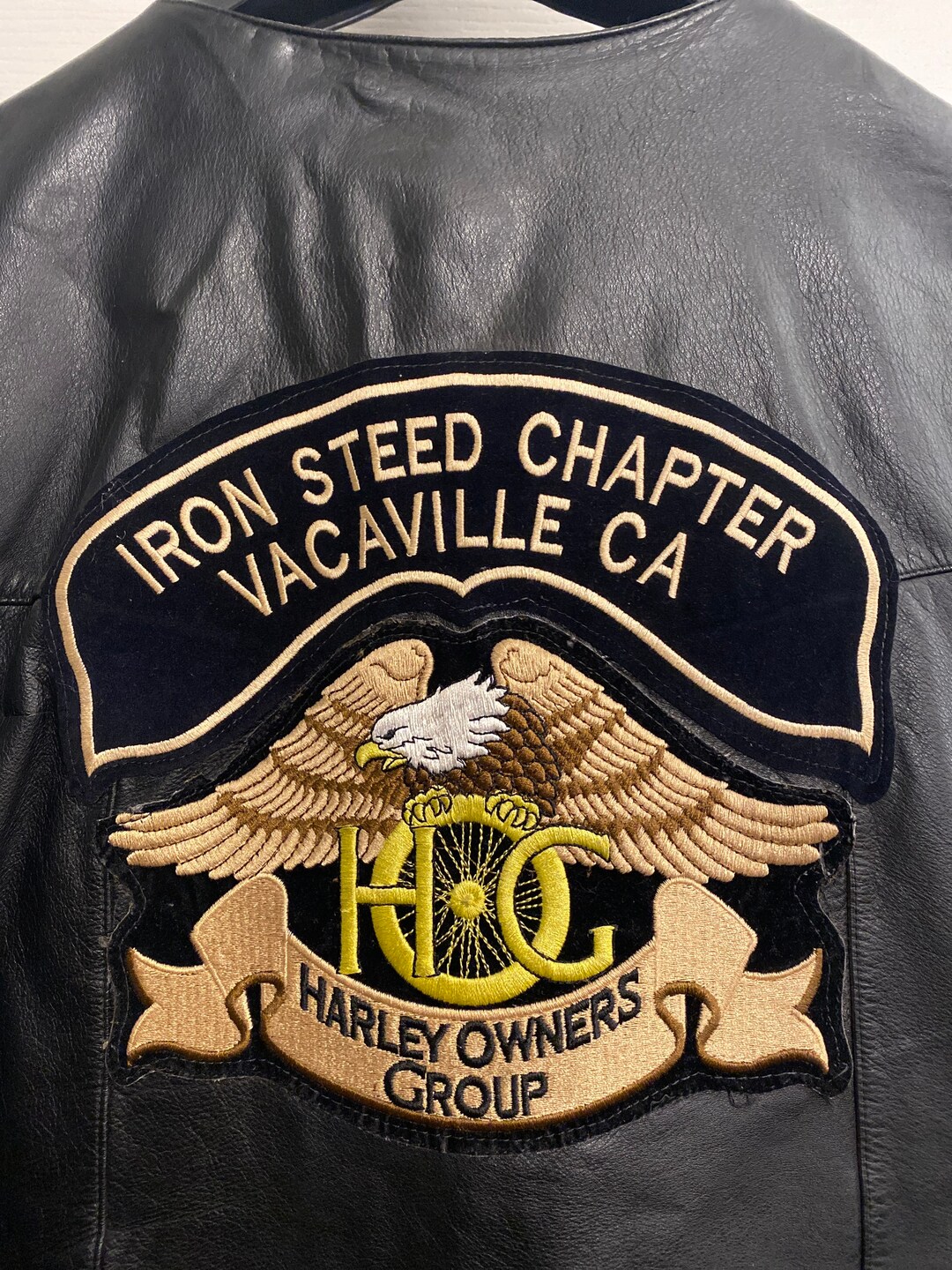 Harley Davidson Mens Leather Vest Jacket Iron Steed Vacaville - Etsy