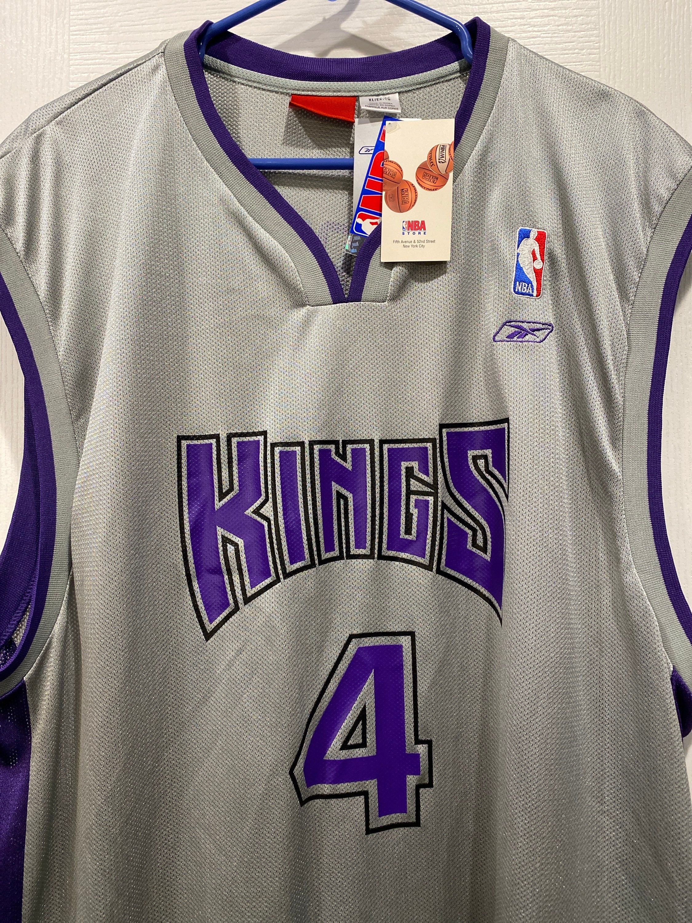 SACRAMENTO KINGS MIKE BIBBY REEBOK SWINGMAN NBA BASKETBALL JERSEY