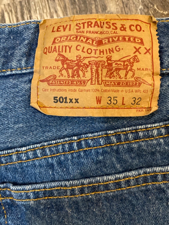 Vintage Levis 501xx Original 90s Pre Shrunk Denim Jeans USA - Etsy ...