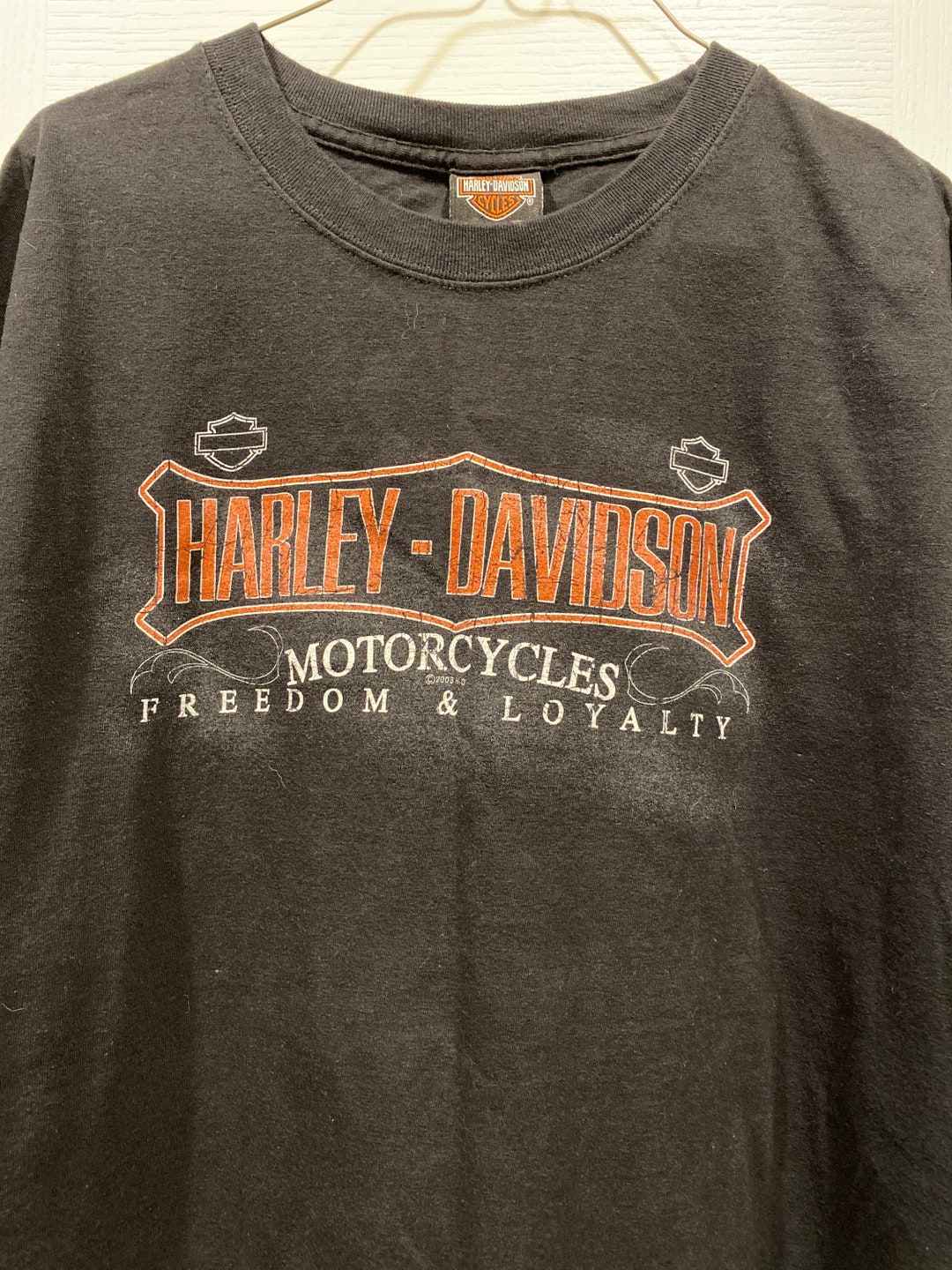 Harley Davidson Freedom and Loyalty Folsom CA. Mens XL Black - Etsy