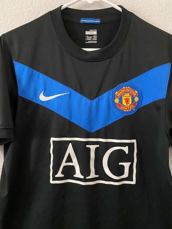 Manchester united black aig jersey Clearance