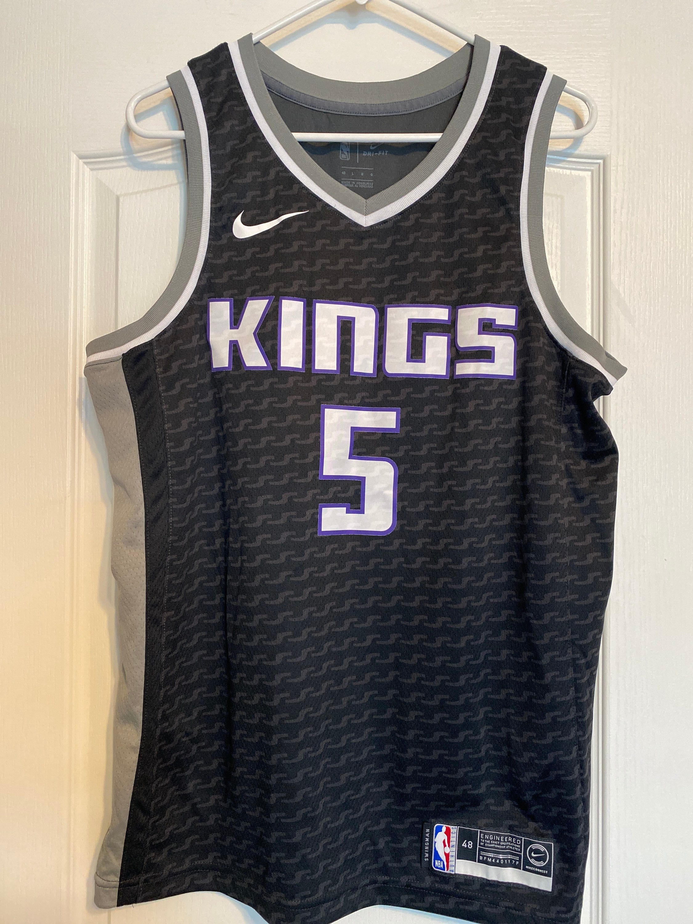 Unisex Nike Black Sacramento Kings 2022/23 Swingman Custom Jersey - City Edition Size: Extra Large