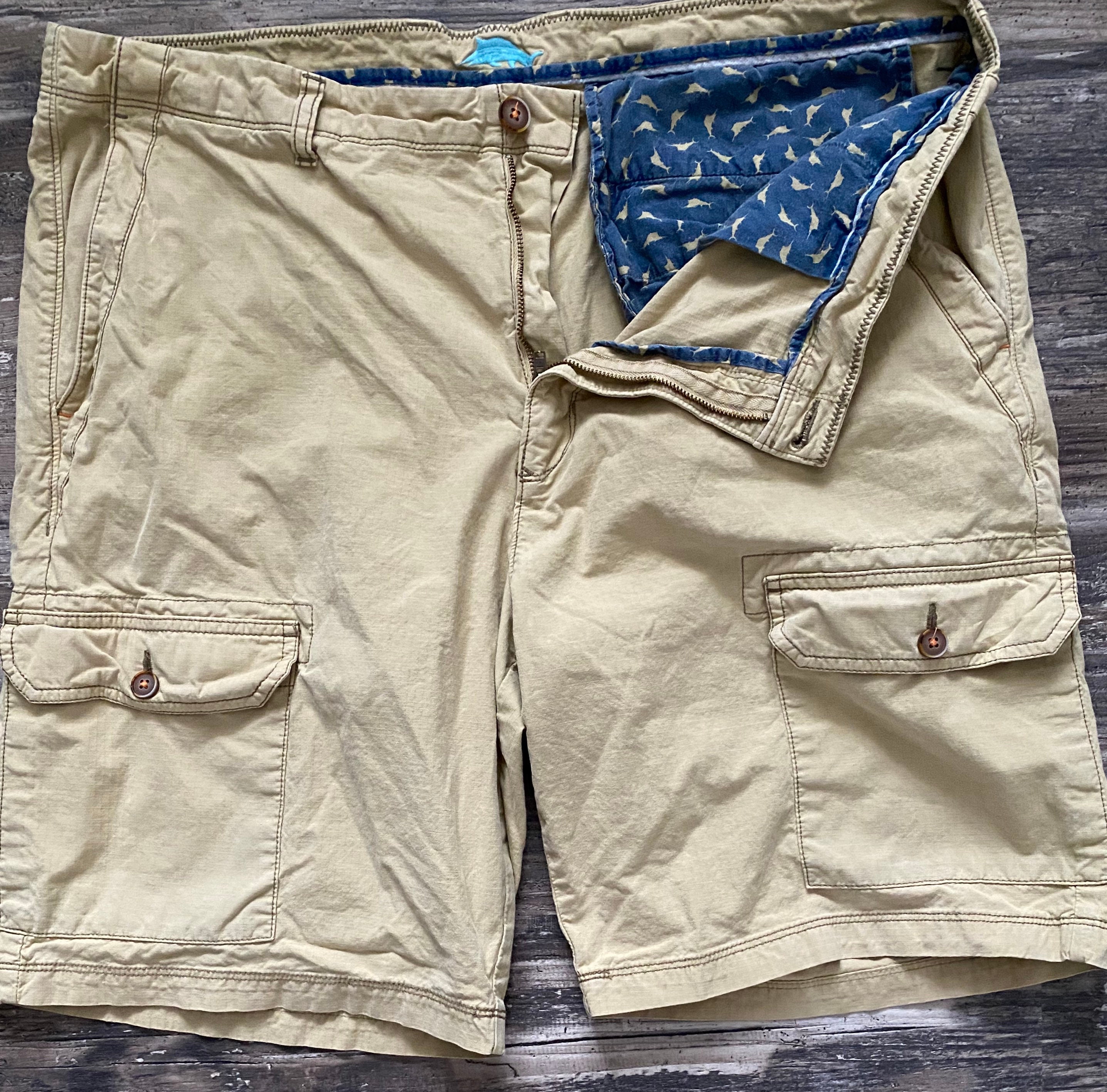 Tommy Bahama LT Tan Cargo Mens 38 Shorts Island Survivalist Stone