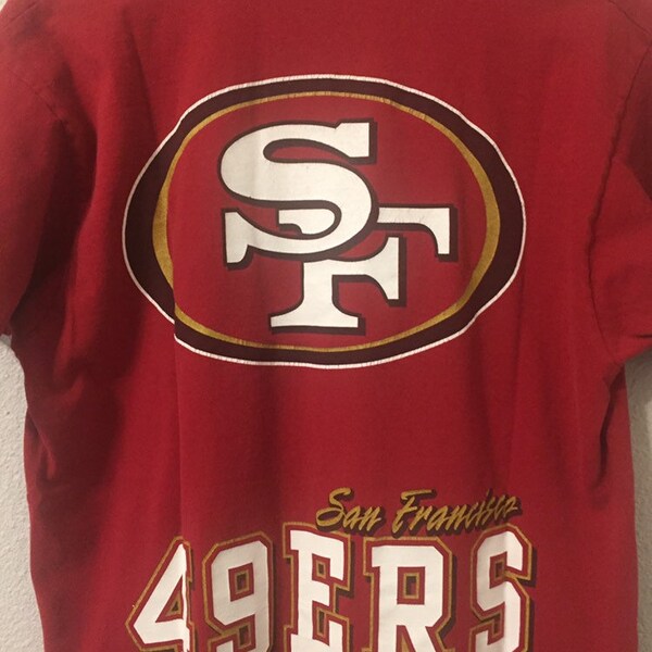 Vintage San Francisco 49ers T-Shirt 1997 Mens L The Game Big Logo NFL Free shipping USA only.