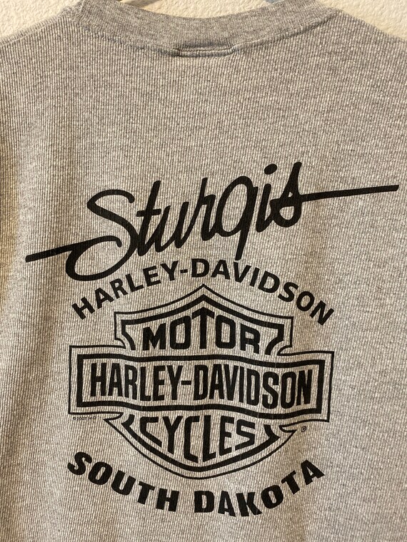 2007 Harley Davidson Vest Tee Sturgis South Dakot… - image 3