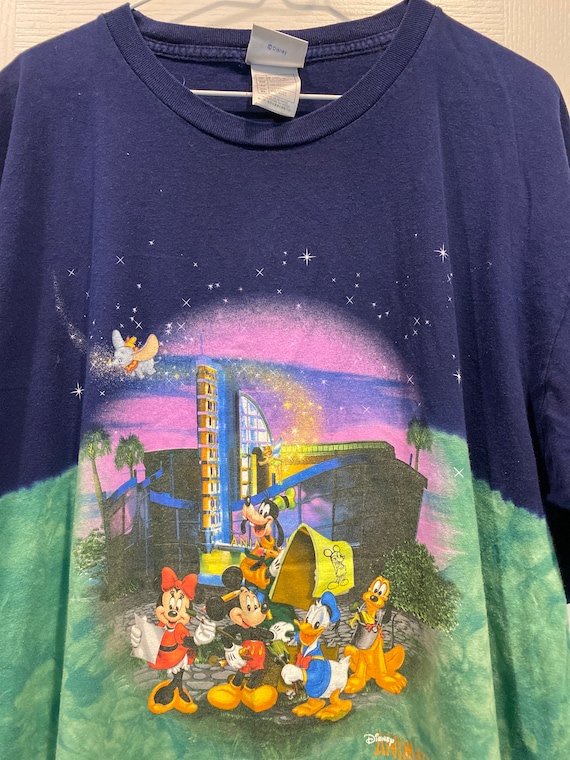 Walt Disney Disneyland Resort Vintage Tye Dye Animation T Shirt