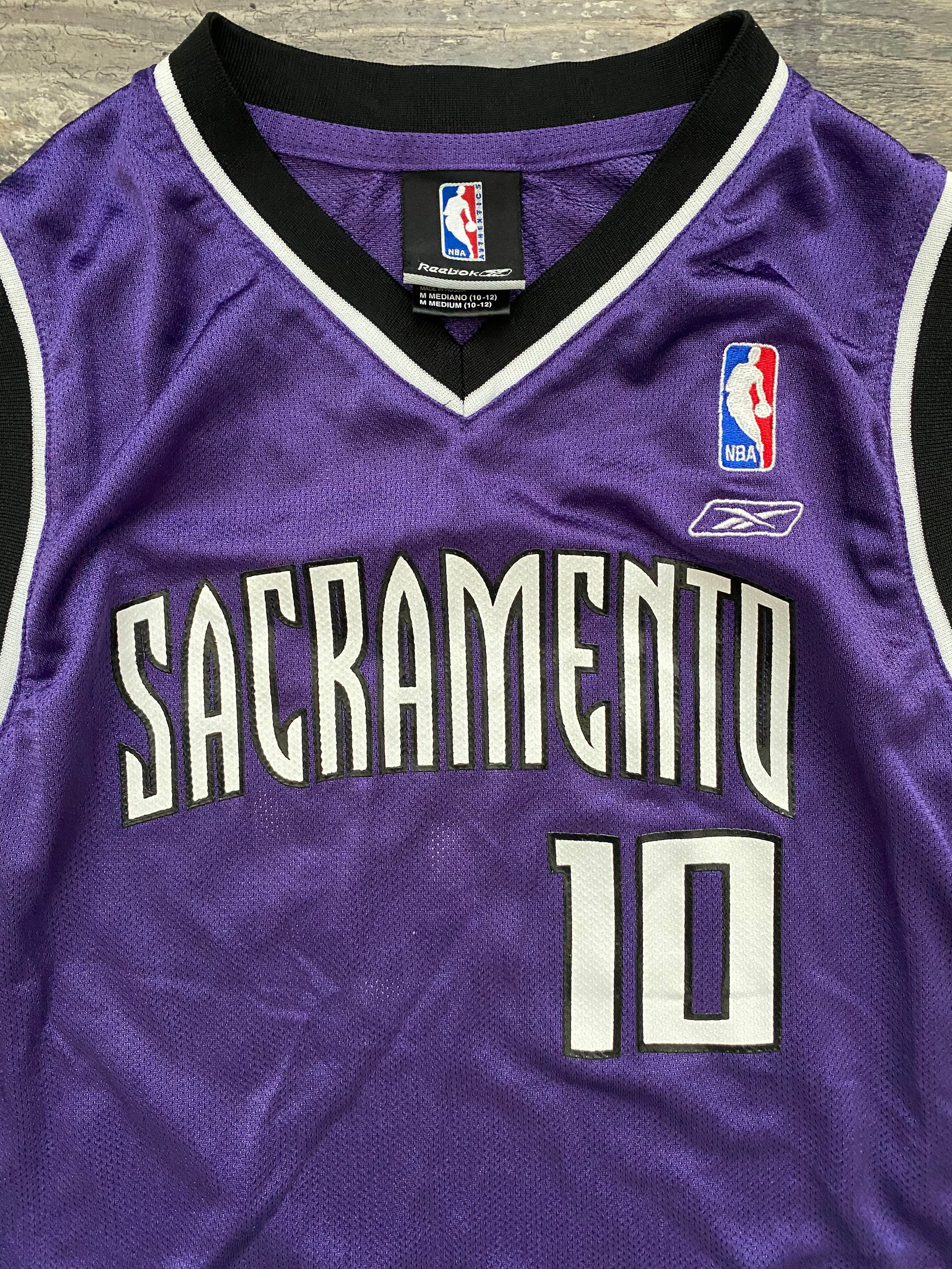 Nike Sacramento Kings Mike Bibby NBA Basketball Jersey #10 White Size Large