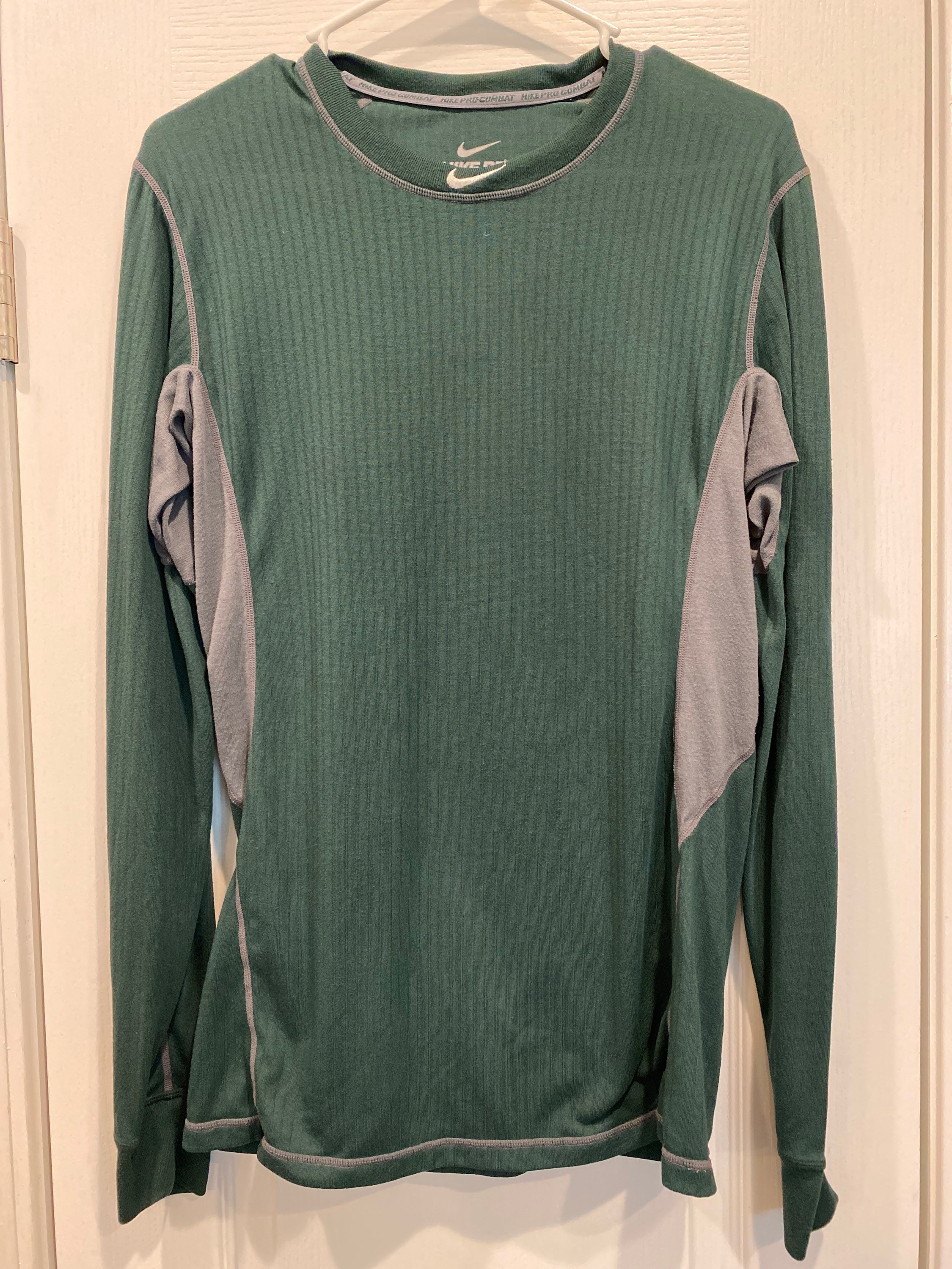 nike pro combat dri fit fitted long sleeve shirt