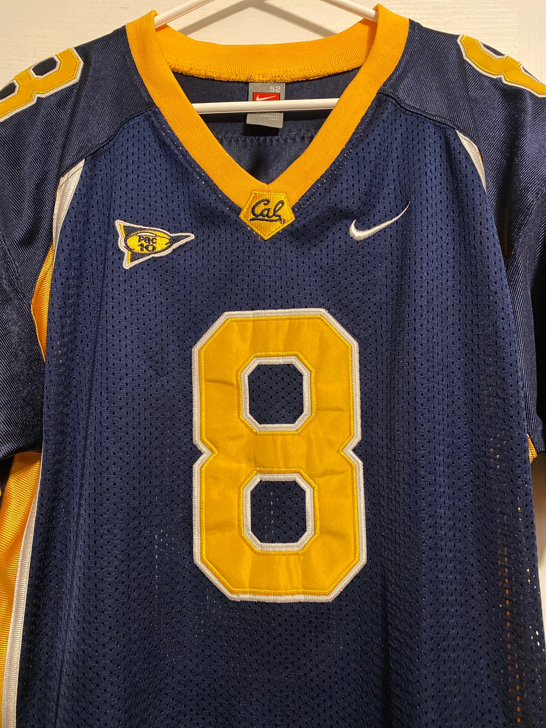 Aaron Rodgers 8 Cal Bears Blue Football Jersey NCAA California 52 Vintage Nike Sewn Free Shipping USA Etsy Australia