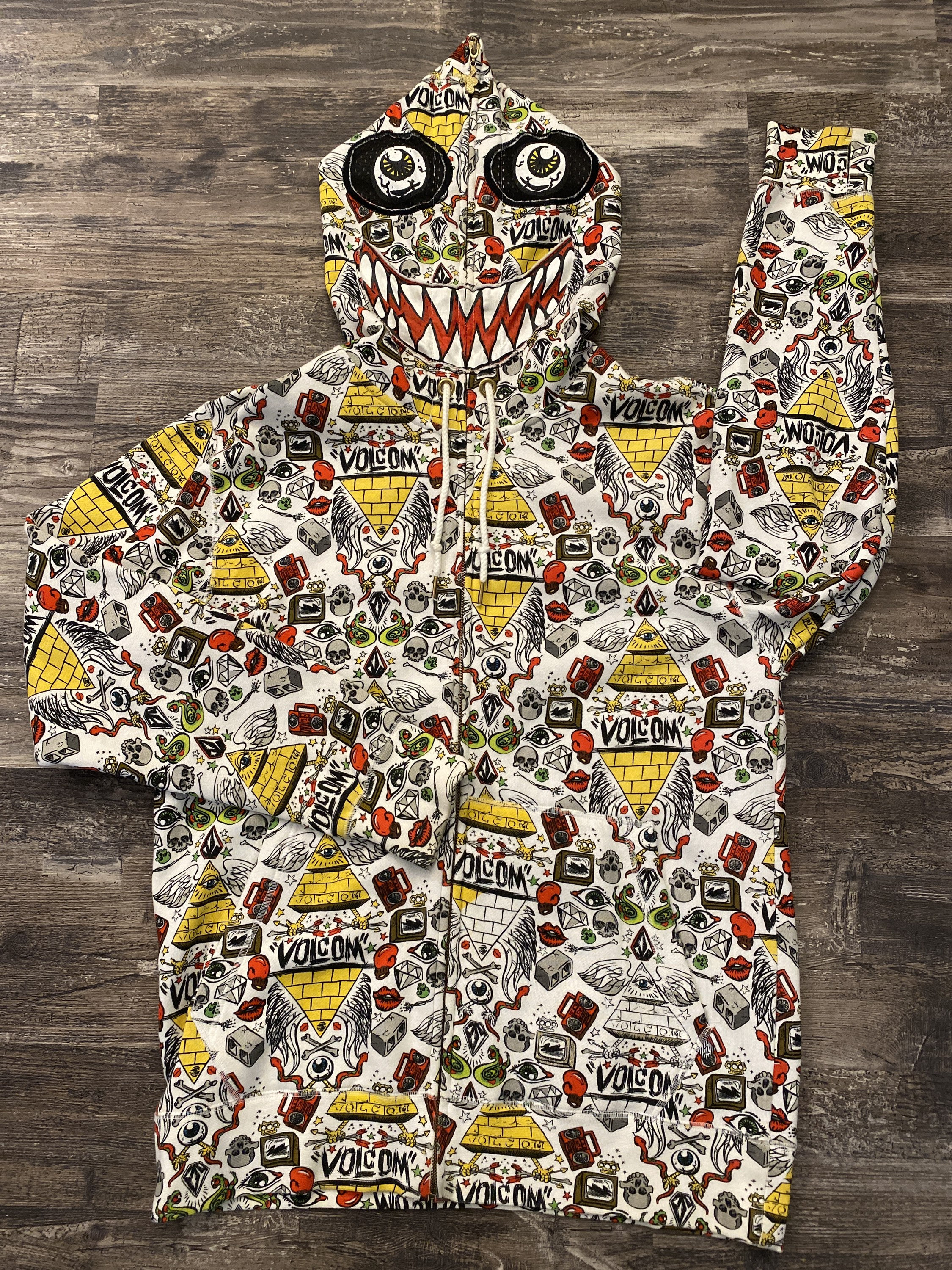 Ryan Sheckler Volcom Co Op Mask All Over Print Hoodie Hooded