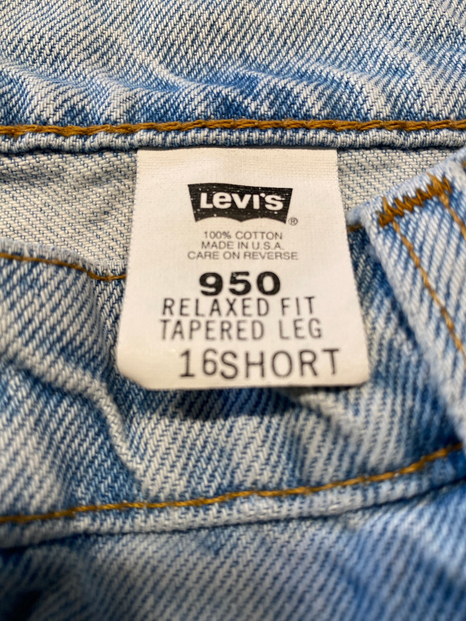 Vtg Levi's 950 Jeans Orange Label Womens 16 Short 34x28 - Etsy