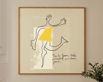 ジョアン・ミロによる 1990 年のオリジナル ヴィンテージ プリント