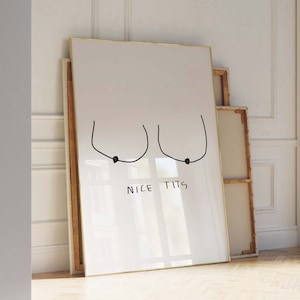 boobies – body positivity art – female body art – girl power print – feminist art print – feminist print – feminist wall art – feminist art