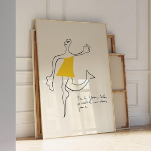 Exhibition French Poster Aesthetic Home Wall Decor Art Colorful Unique Poster Illustration Print Poster Exhibition Vintage Retro Trendy Gift