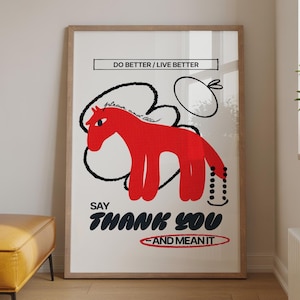Retro Wall Art Graphic Design Poster Retro Hand-Drawn Wall Art Printable Wall Art Digital Download Print, Downloadable Print Trendy Wall Art