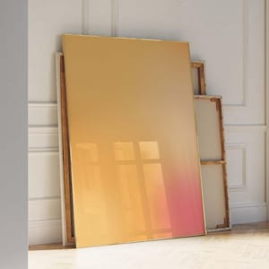 Art mural Aura - Poster en dégradé doux - Art mural rose orange - Impressions Aura - Imprimable en dégradé doux Aura - Esthétique douce pour fille - Art pastel