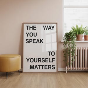 Positive Quote Print, Typography Poster Saying, Trendy Wall Art, Retro Wall Decor, Printable Art, Inspirational Quote, Digital Download