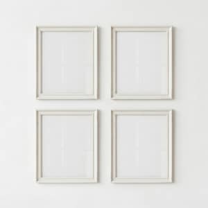 4x5 Weißer Rahmen Mockups, Einfache Mockups, 4 Bilderrahmen Poster Mockup Interior Kunstdruck Mockup, Galerie Wand Mockup, Weißer Rahmen Mockup PSD 4x5