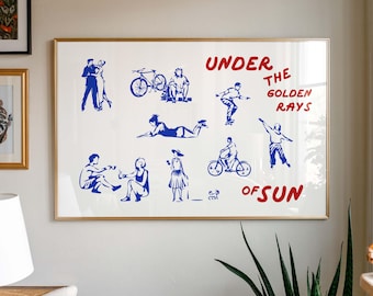 Horizontal Exhibition Art – Inspiration Poster Horizontal –  exhibition vintage wall art – Typography Print – Narrow Print – Mid Century