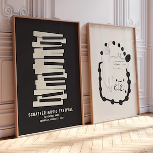 Klavier Poster – Jazz Poster – Vintage Klavier Poster und Drucke – Klavier Poster – Digitaldruck – Klavier Poster – Kunstdruck – Jazz Poster – Joan Miro