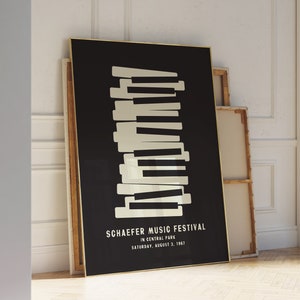 Klavier Poster Ausstellung Französisches Poster Klavier Druck ästhetik Haus Klavier Wand Dekor Kunst Illustration Gedruckt Klavier hochauflösende Wandkunst