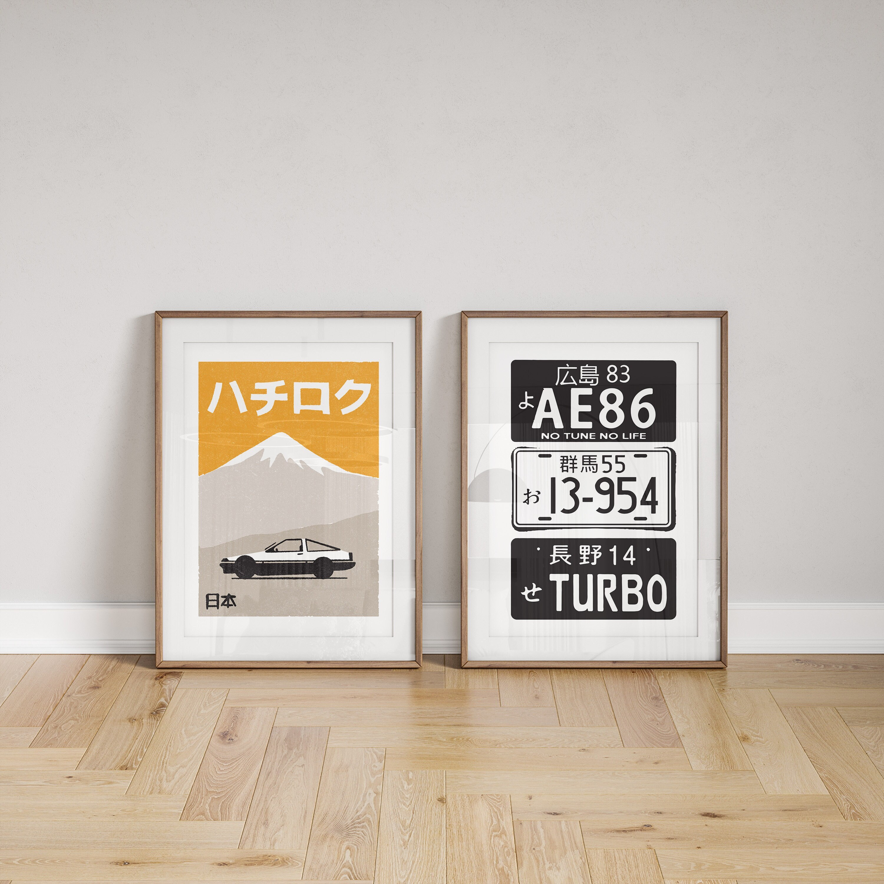 Car Enthusiast Gift Toyota AE86 Poster Initial D Wall Art Japanese